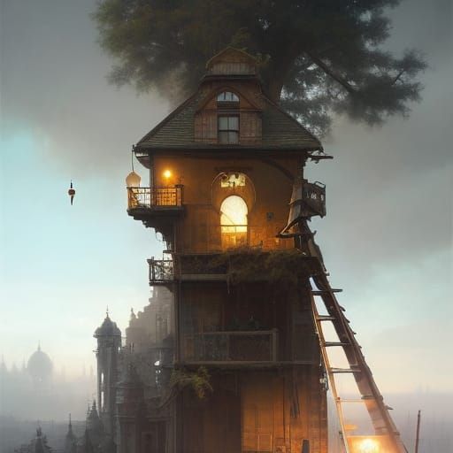 Treehouse, brutalism