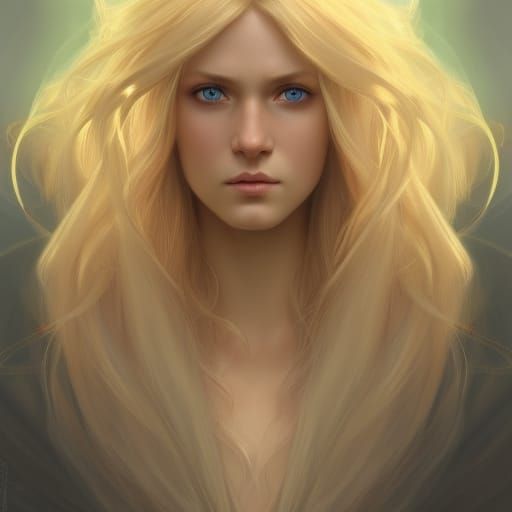 Cleric Ablaze: A Hyperdetailed Digital Portrait