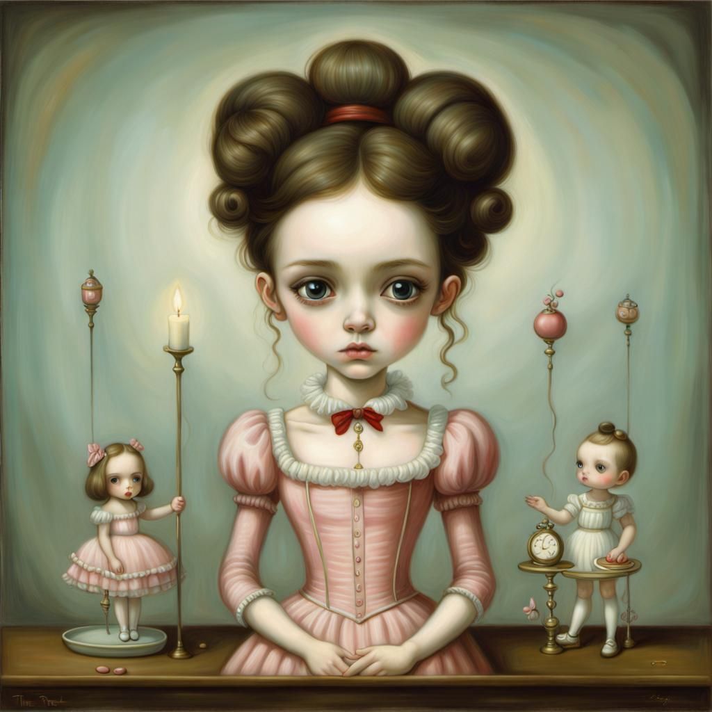 Dreamlike Portrait in Mark Ryden Style