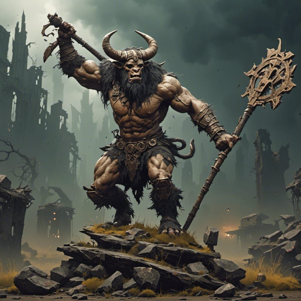 Minataur <lora:Aeon Aftermath:1.0>