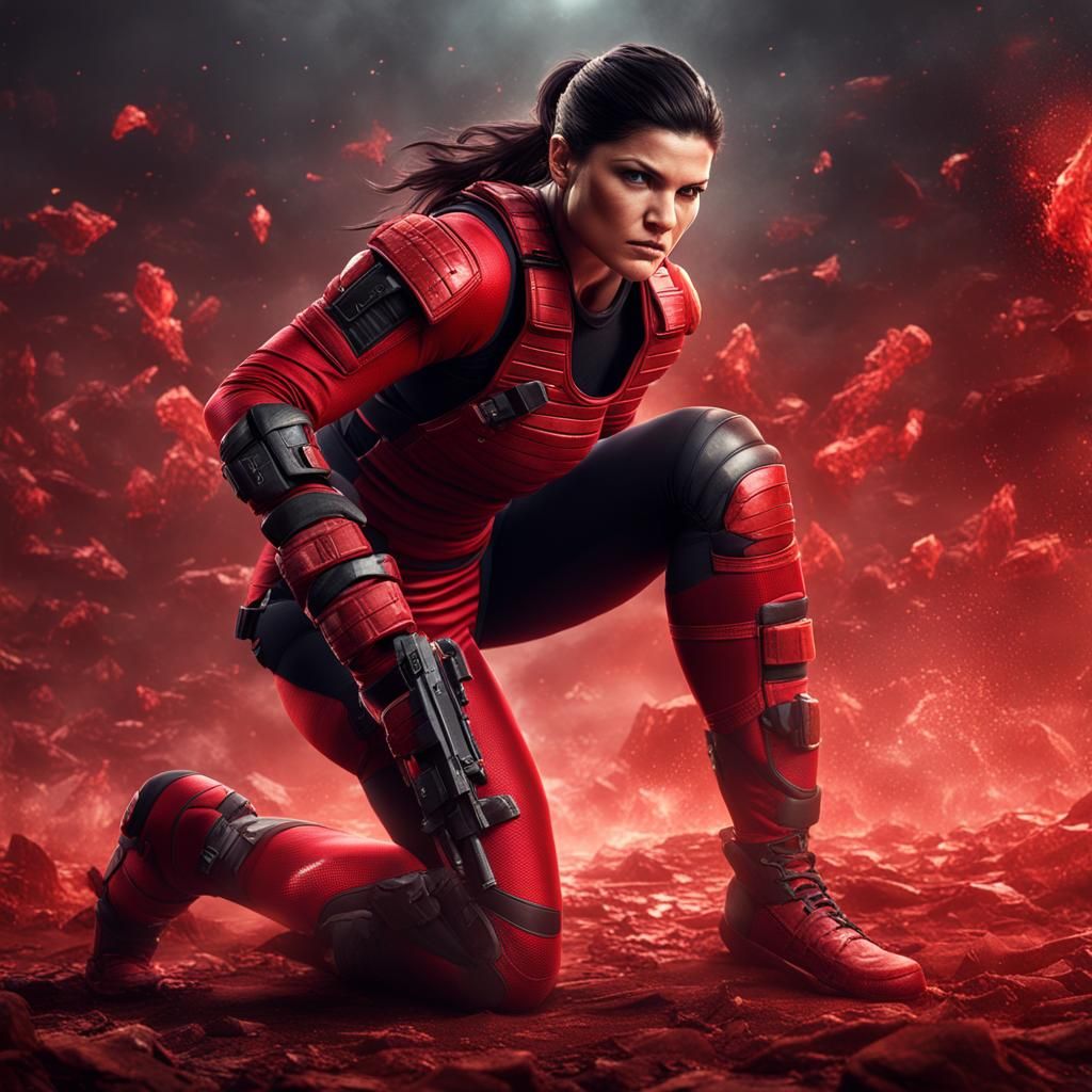 Gina Carano archetype ready to fight!