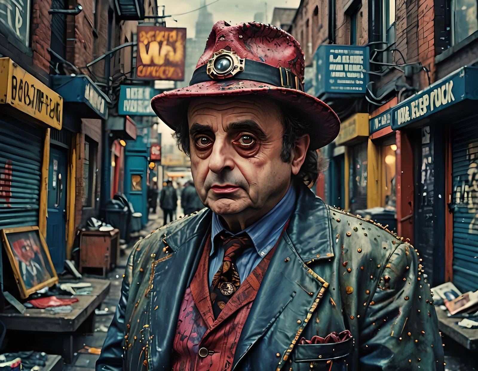 Sylvester McCoy as Dr Who: Gritty Hip Hop Portrait
