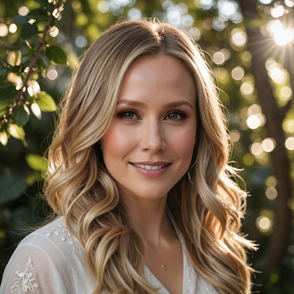 Youthful Woman Portrait with Soft Lighting and Bokeh
