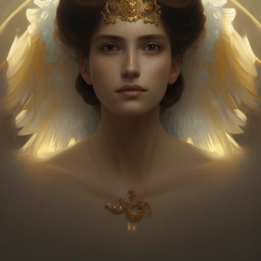 Angelic Princesses of Heaven: Hyperdetailed Portrait