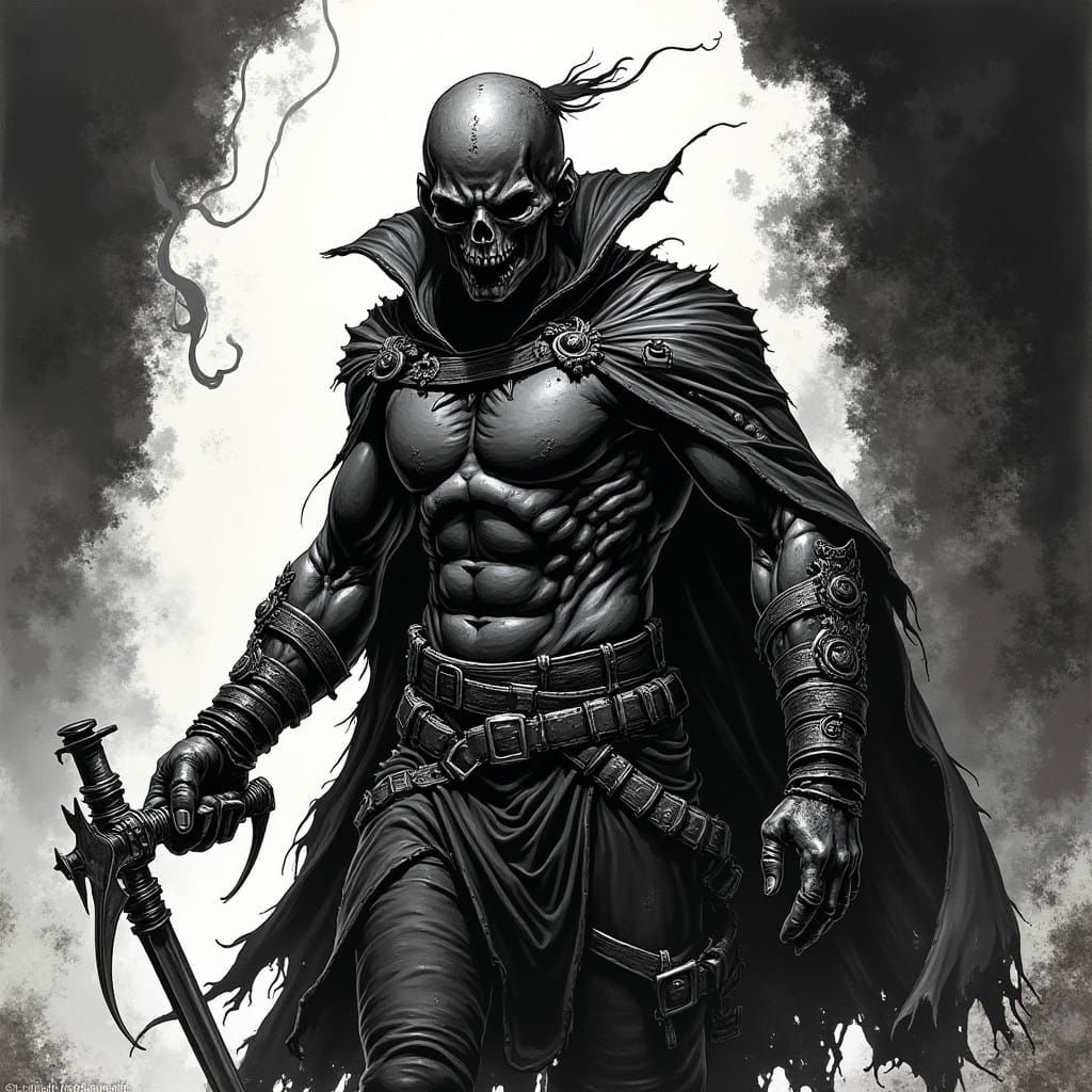 Dark Fantasy Art in the Style of Todd McFarlane