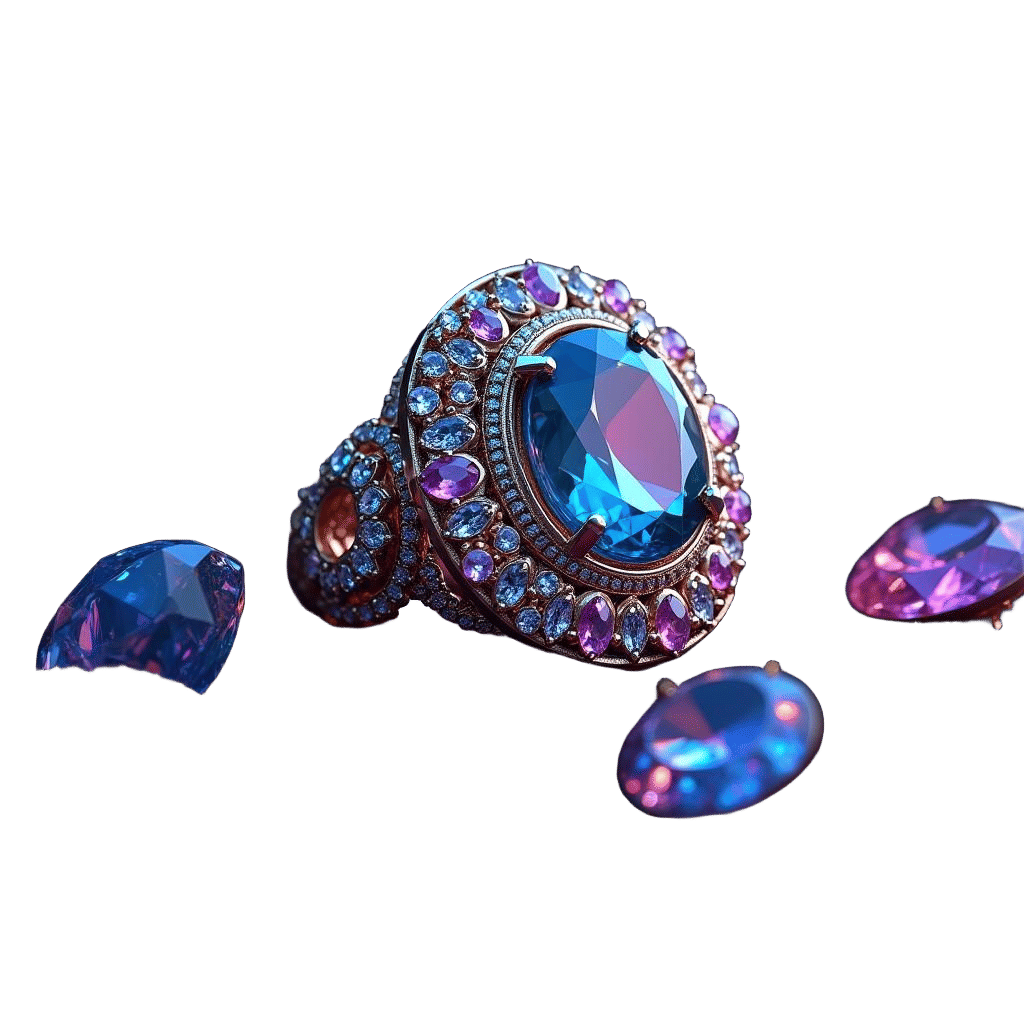 Gemstone Jewelry Logo Design: Fantasy Concept Art