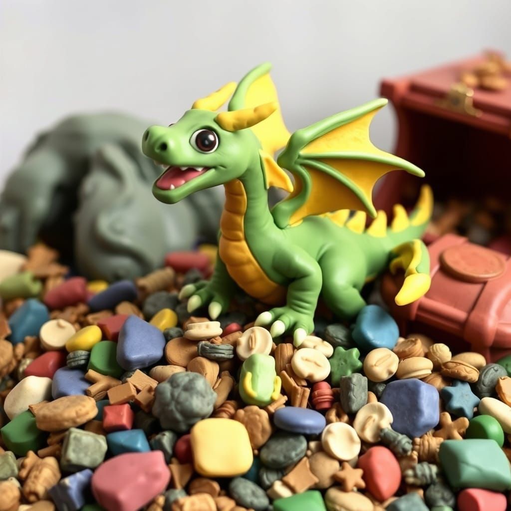 Clay Dragon on Play-Doh Treasure
