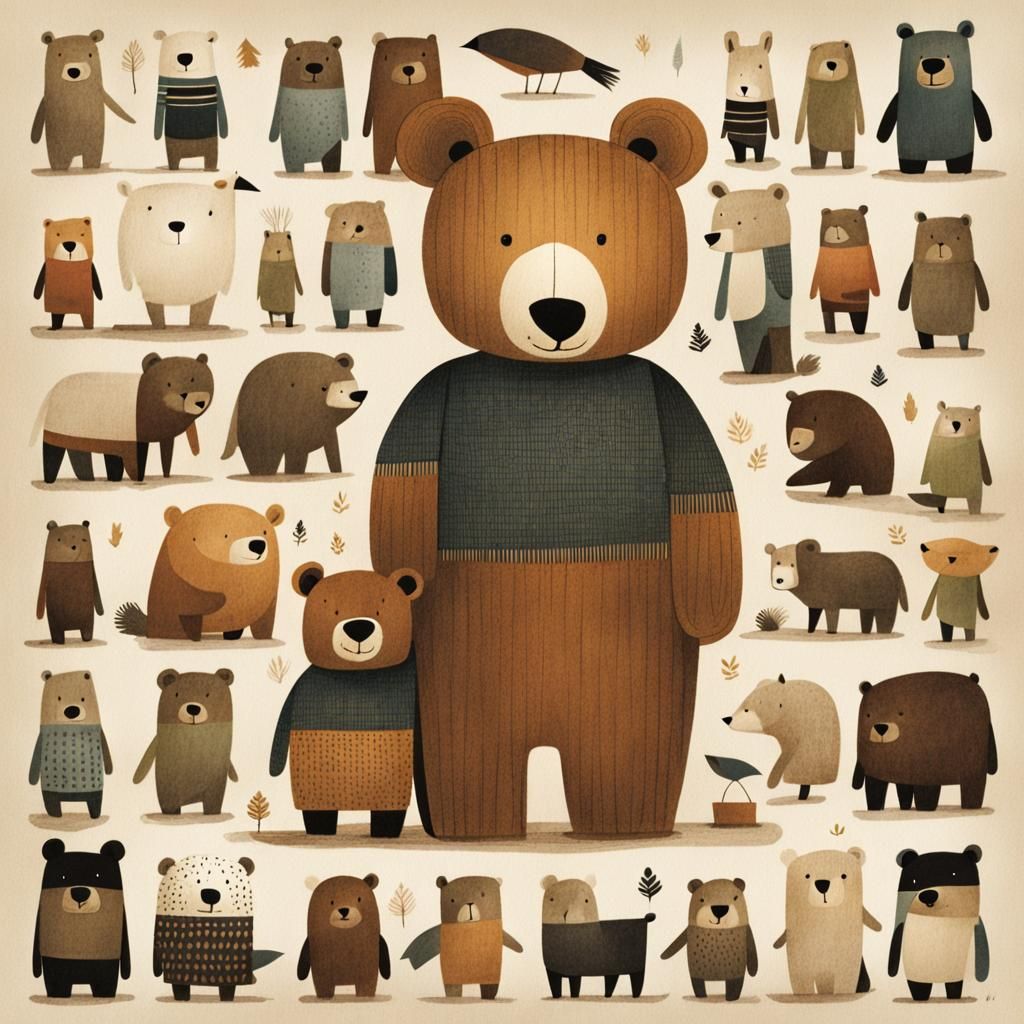 Teddy Bear Storybook Illustration