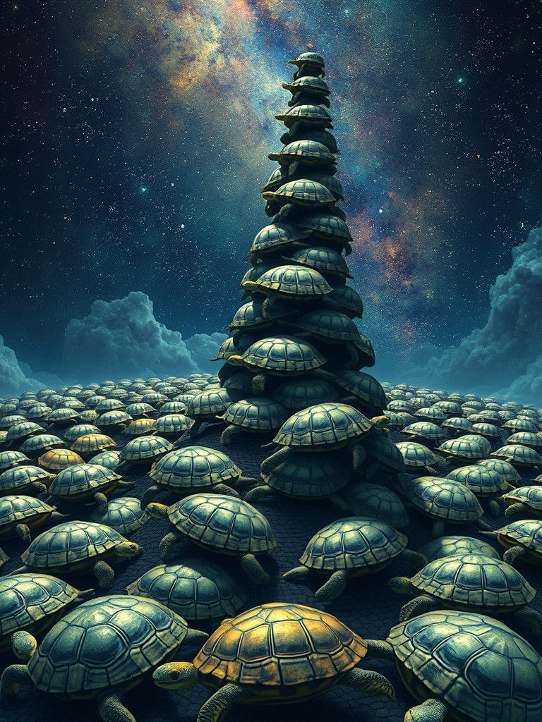 Cosmic Turtles in Dreamlike Infinite Regression
