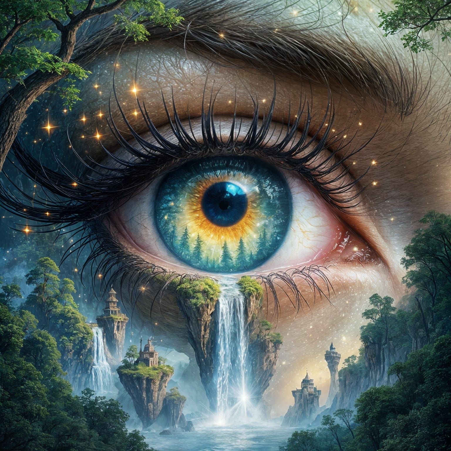 Magical Eye of Ancient Forest Spirit