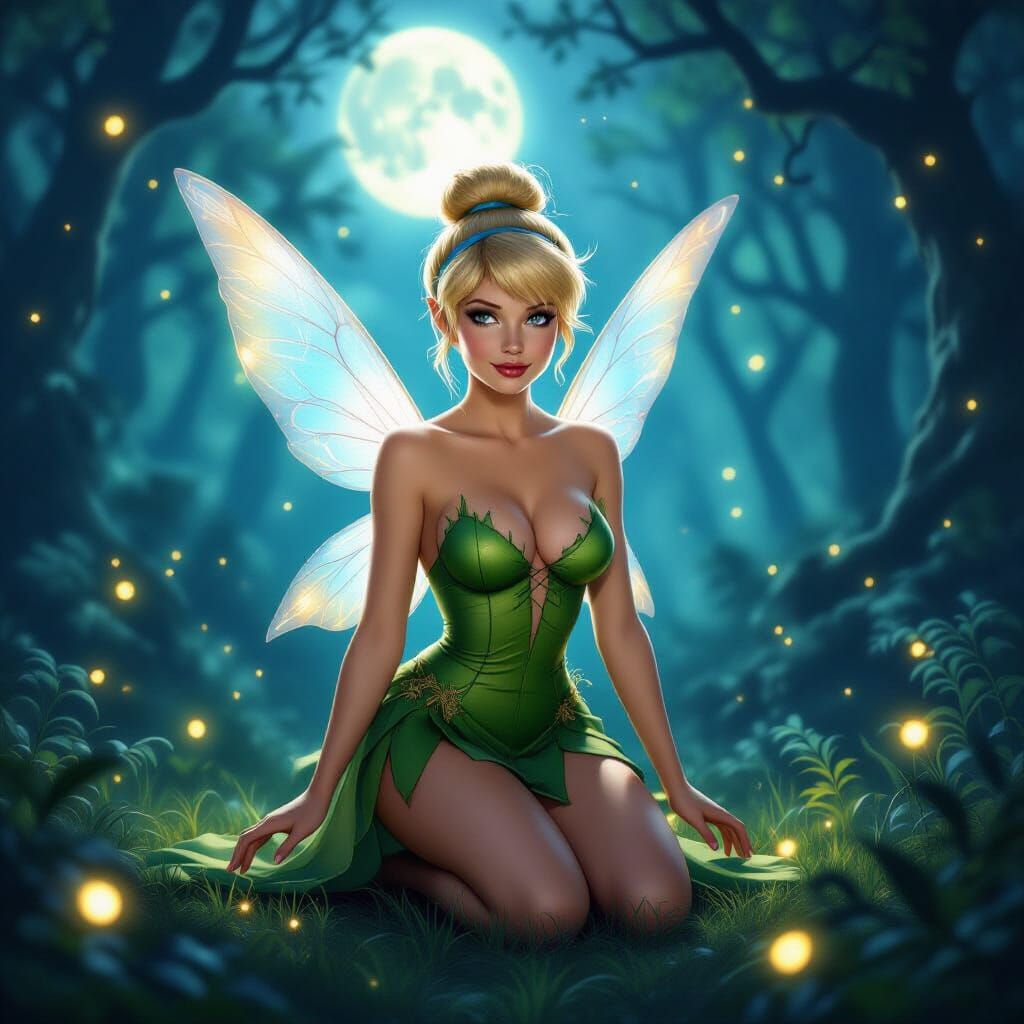 Busty Tinkerbell in a Magical Forest