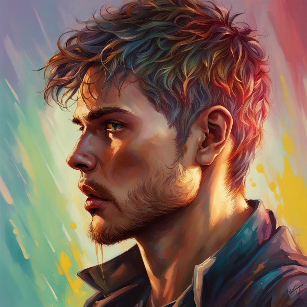 Hyperrealistic Adam Portrait with Dramatic Lighting
