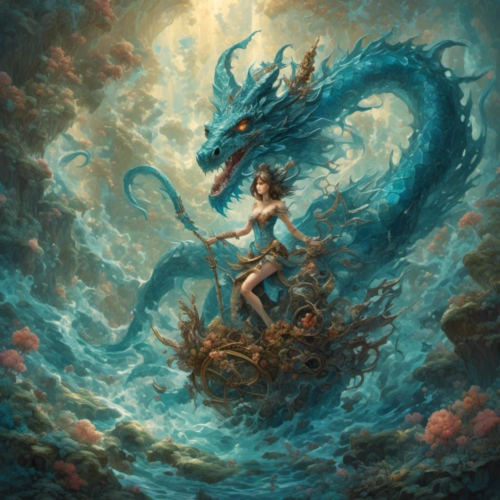 Hyperreal Water Witch Dragon Tamer