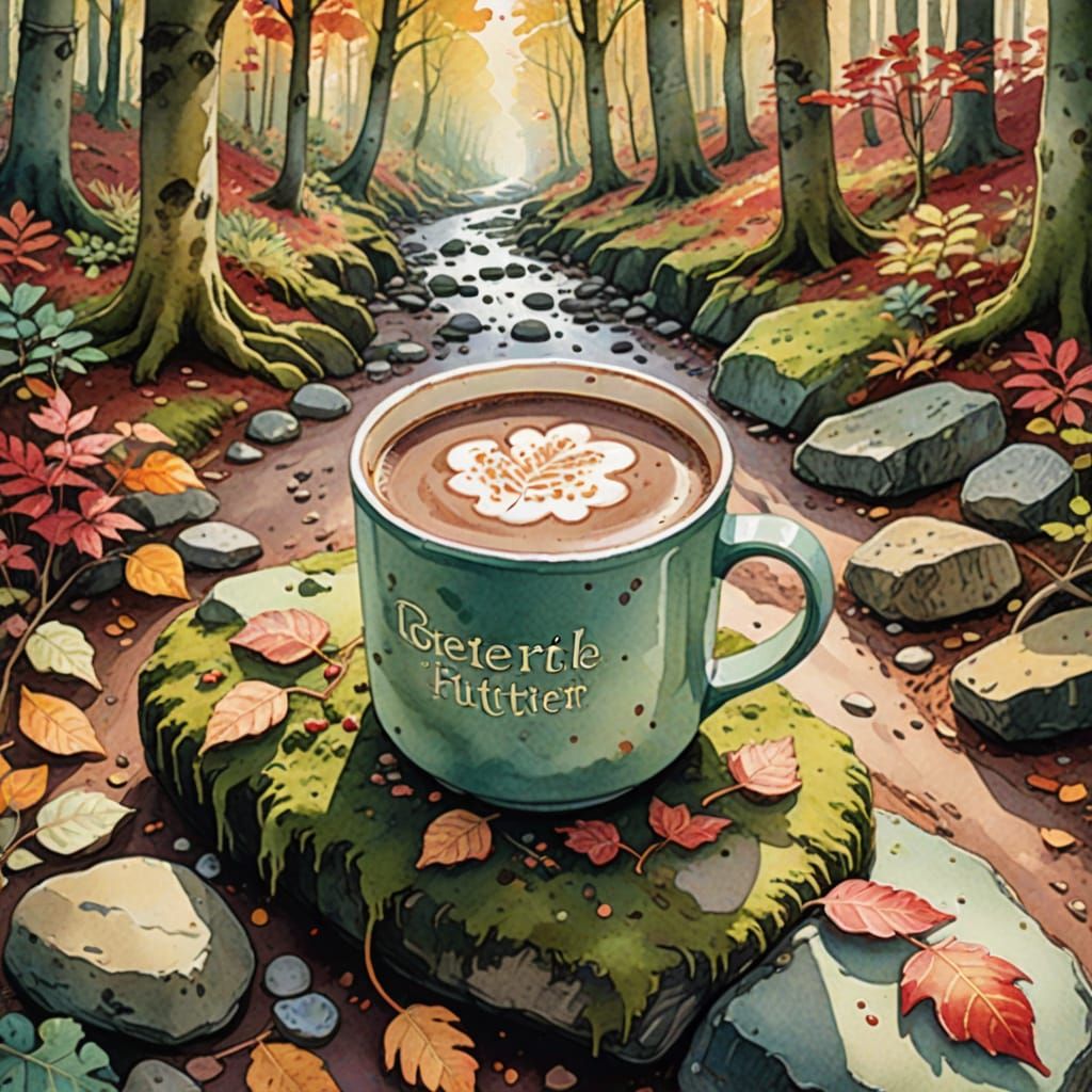 Cozy Cocoa Break in Enchanted Forest