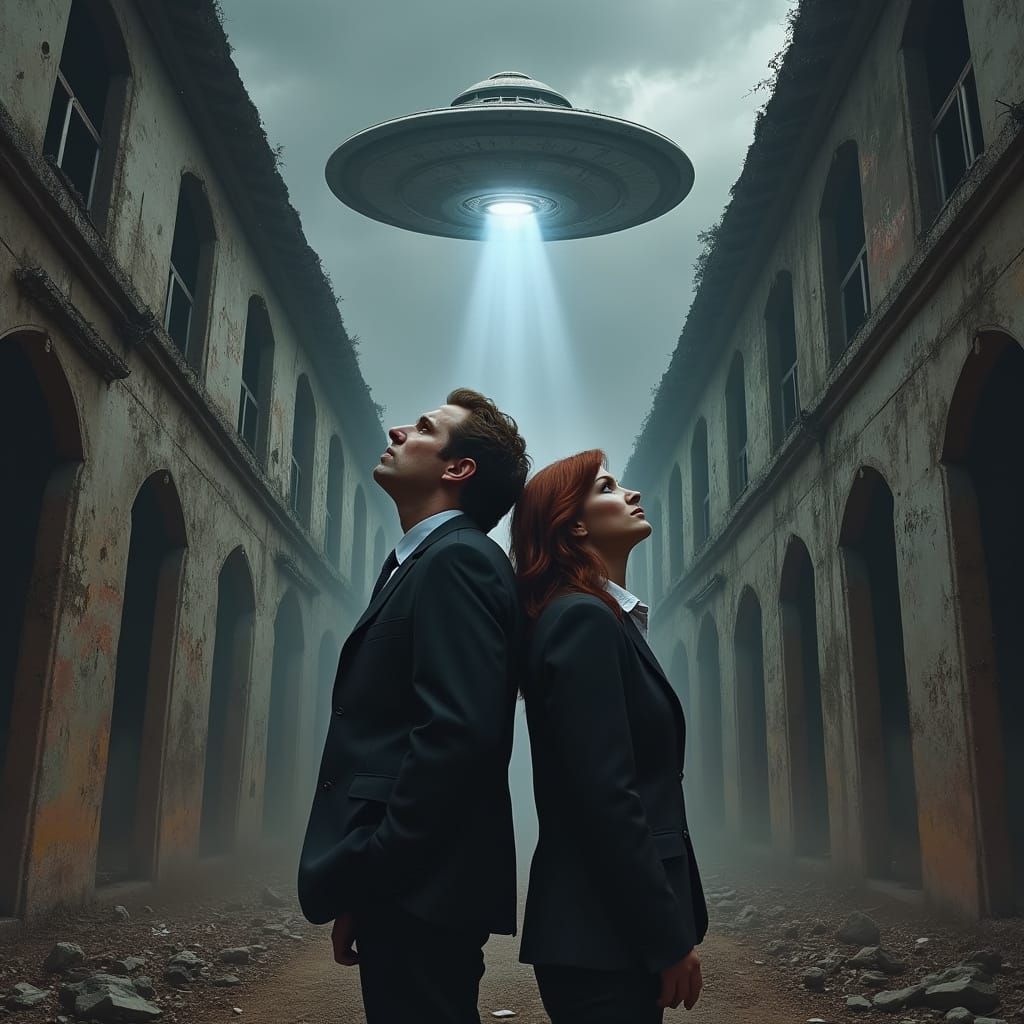 FBI Agents Witness UFO in Hyperrealism