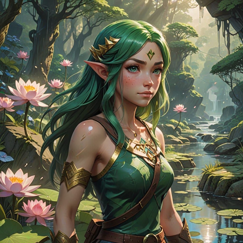 Amazonian Goddess of the Winding River