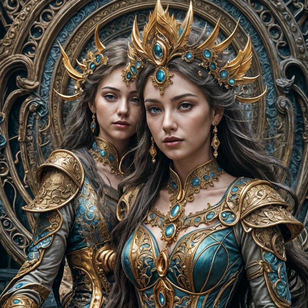 Magical Sisters in a Breathtaking Fantasy Realm