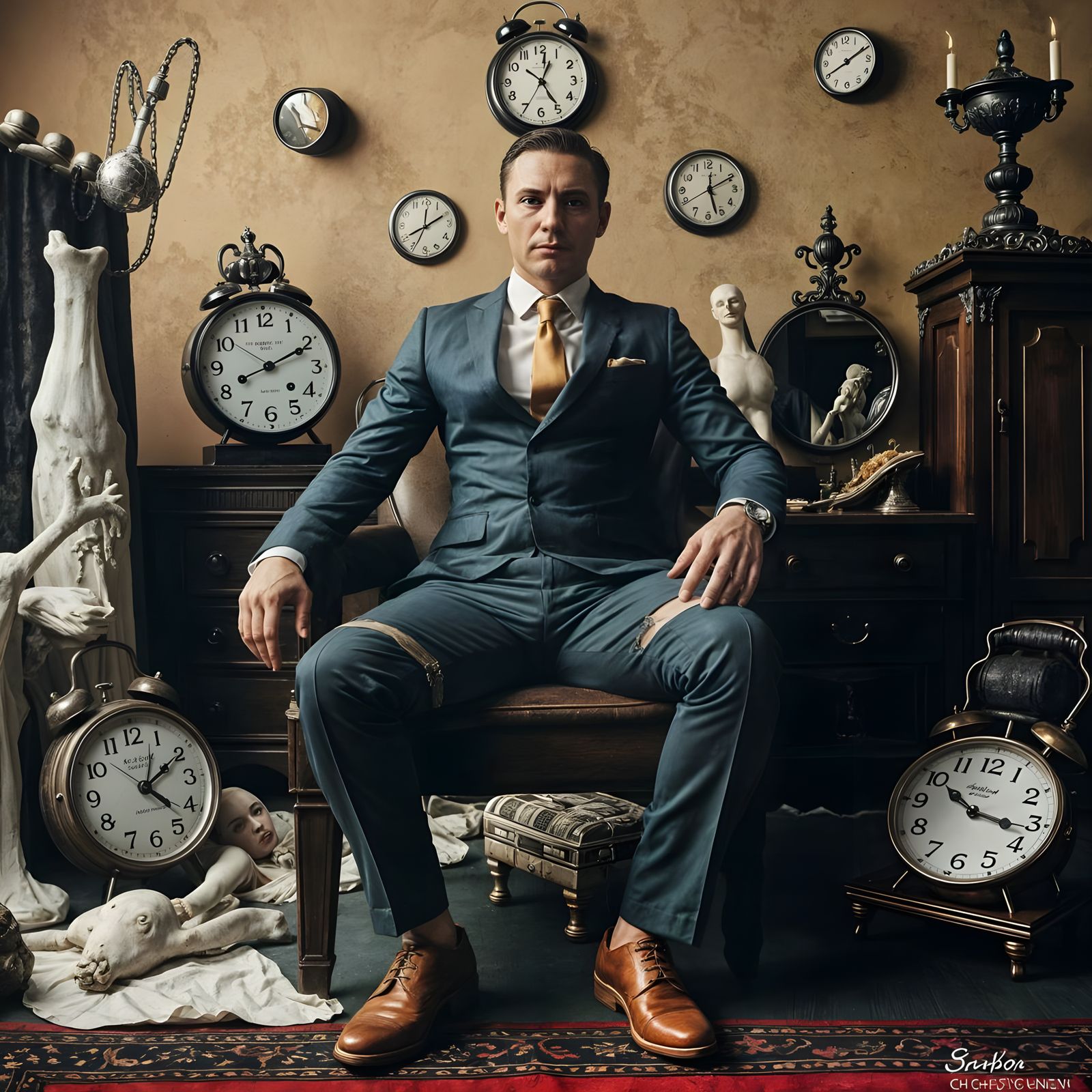 Surreal Depiction of Body and Mind Duality