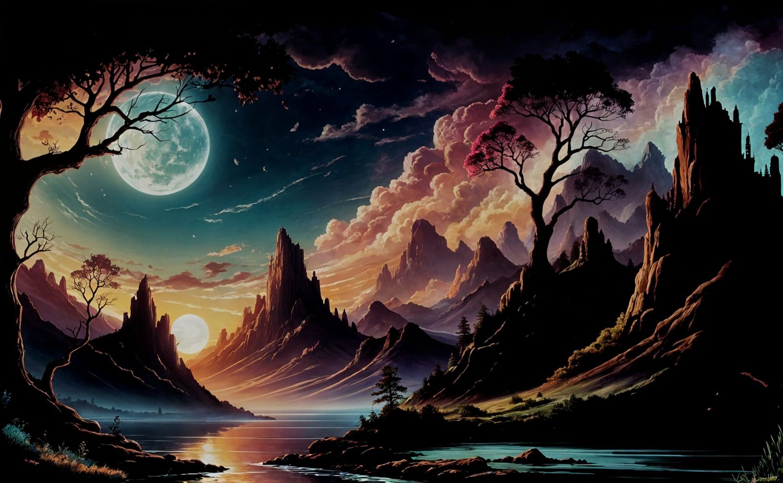 Surreal Dreamscape Landscape