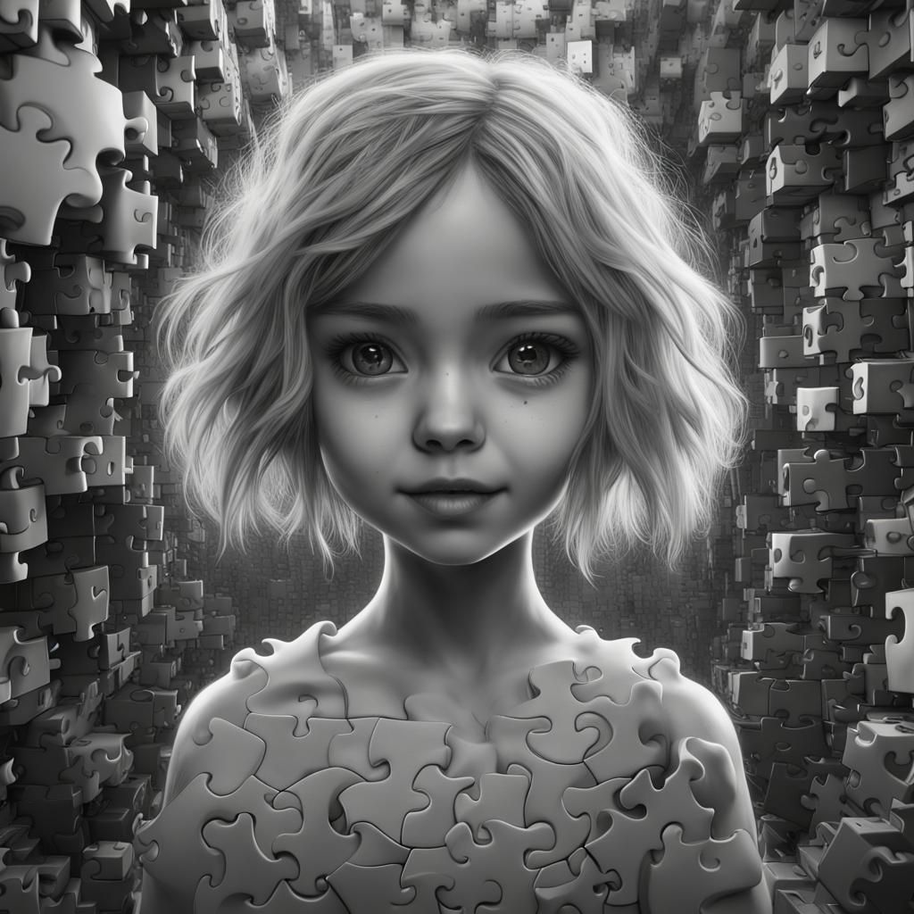 Orphan Girl Jigsaw Puzzle in Detailed Matte Painting