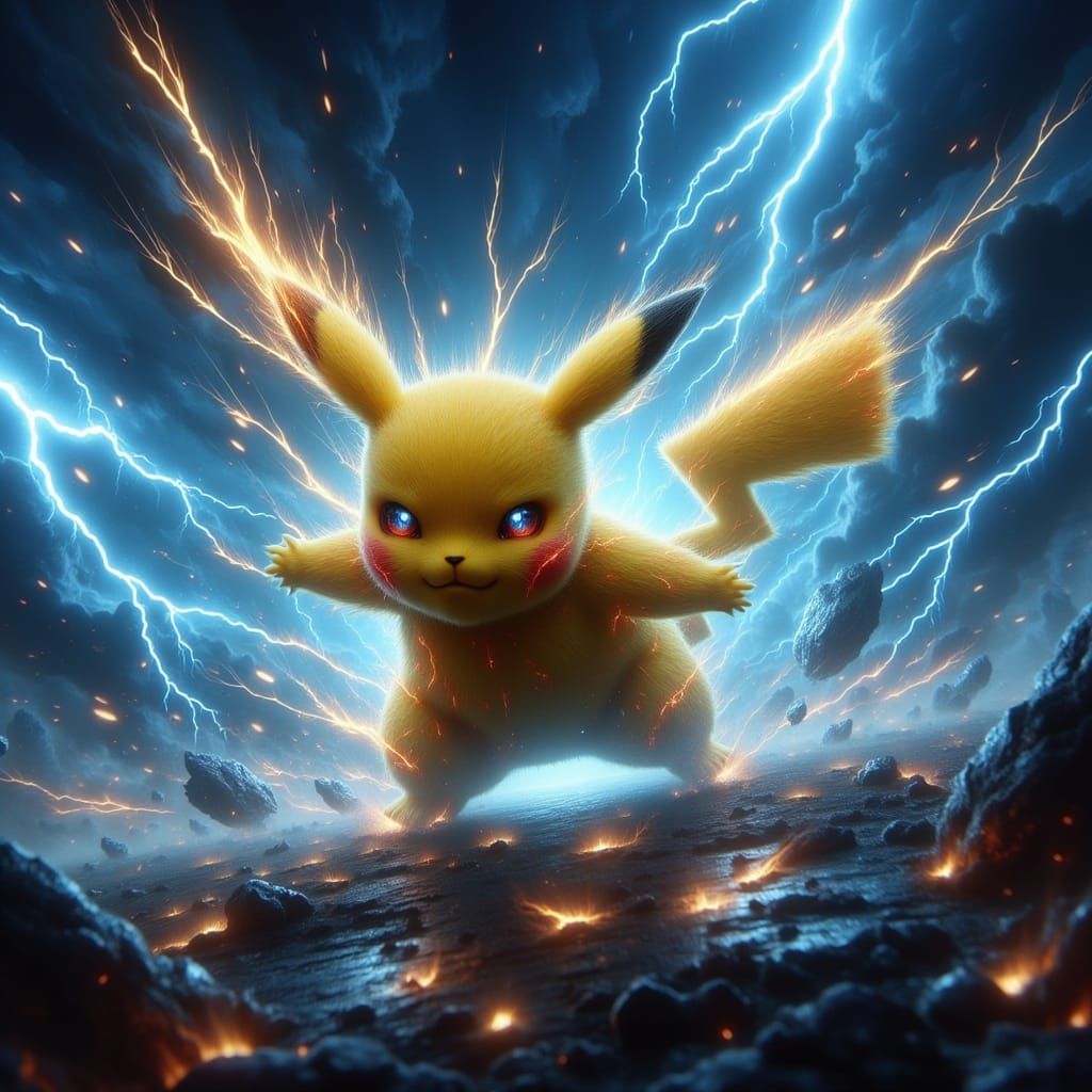 Electrified Pikachu's Epic Volt Tackle