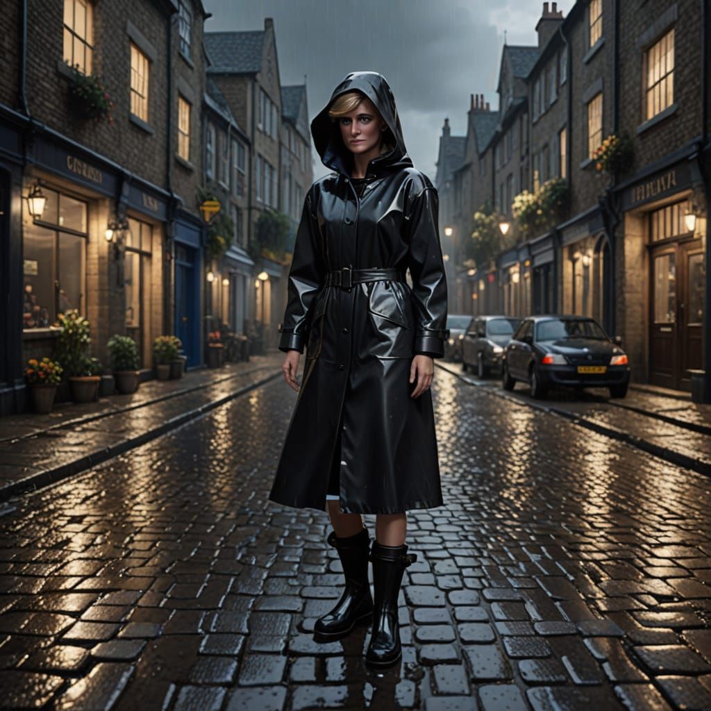 Princess Diana in Raincoat: 3D Game Cinematic