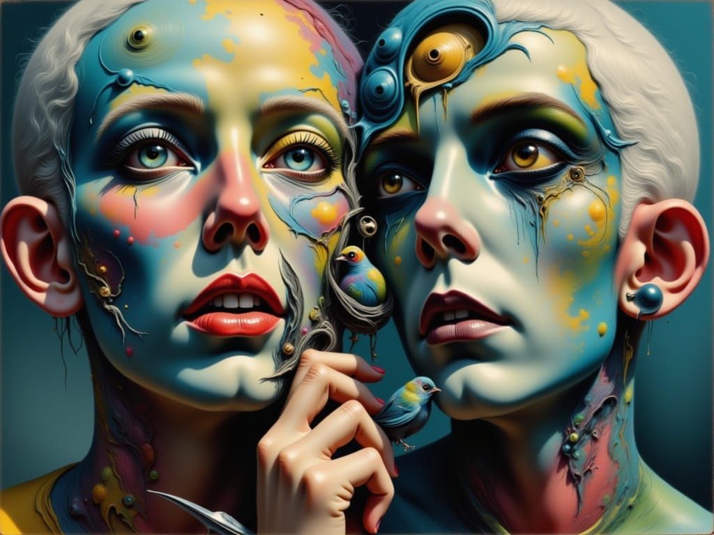 Surreal Talking Heads Concept Art