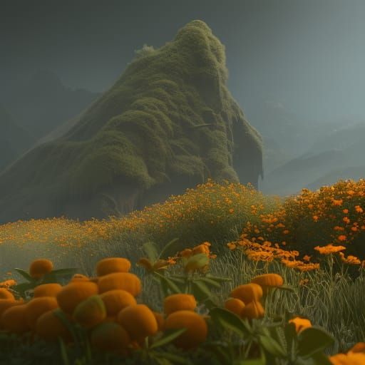Halloween Flowers: Detailed Matte Painting