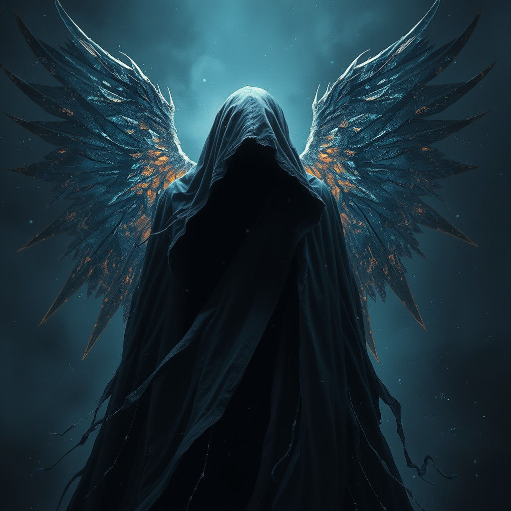 Ethereal Figure Reveals Future in Dark Fantasy Style