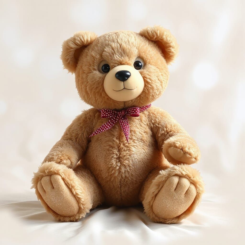 Luxurious Teddy Bear in Sparkling Light