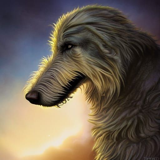 Armored Wolfhound and Werewolf with Golden Jewelry