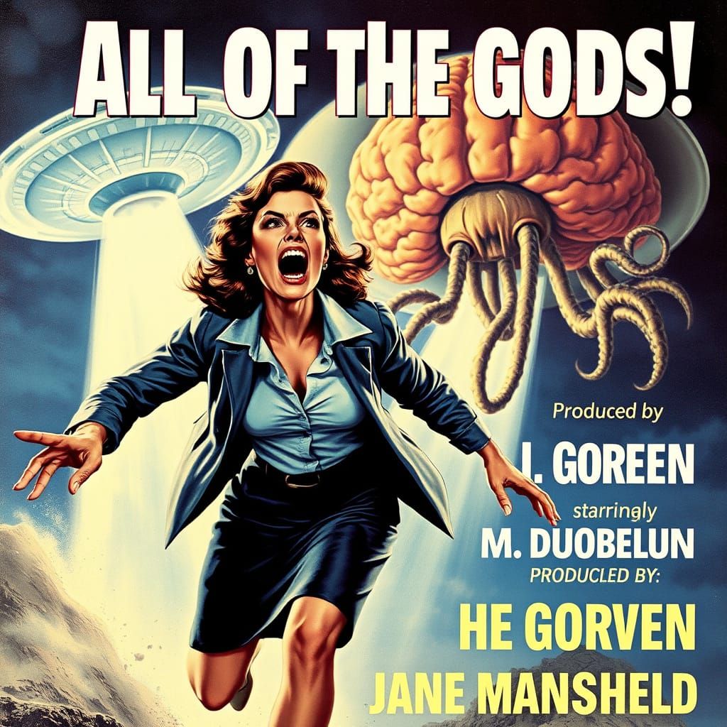 1950s Horror: Tentacled UFO Terrorizes Woman