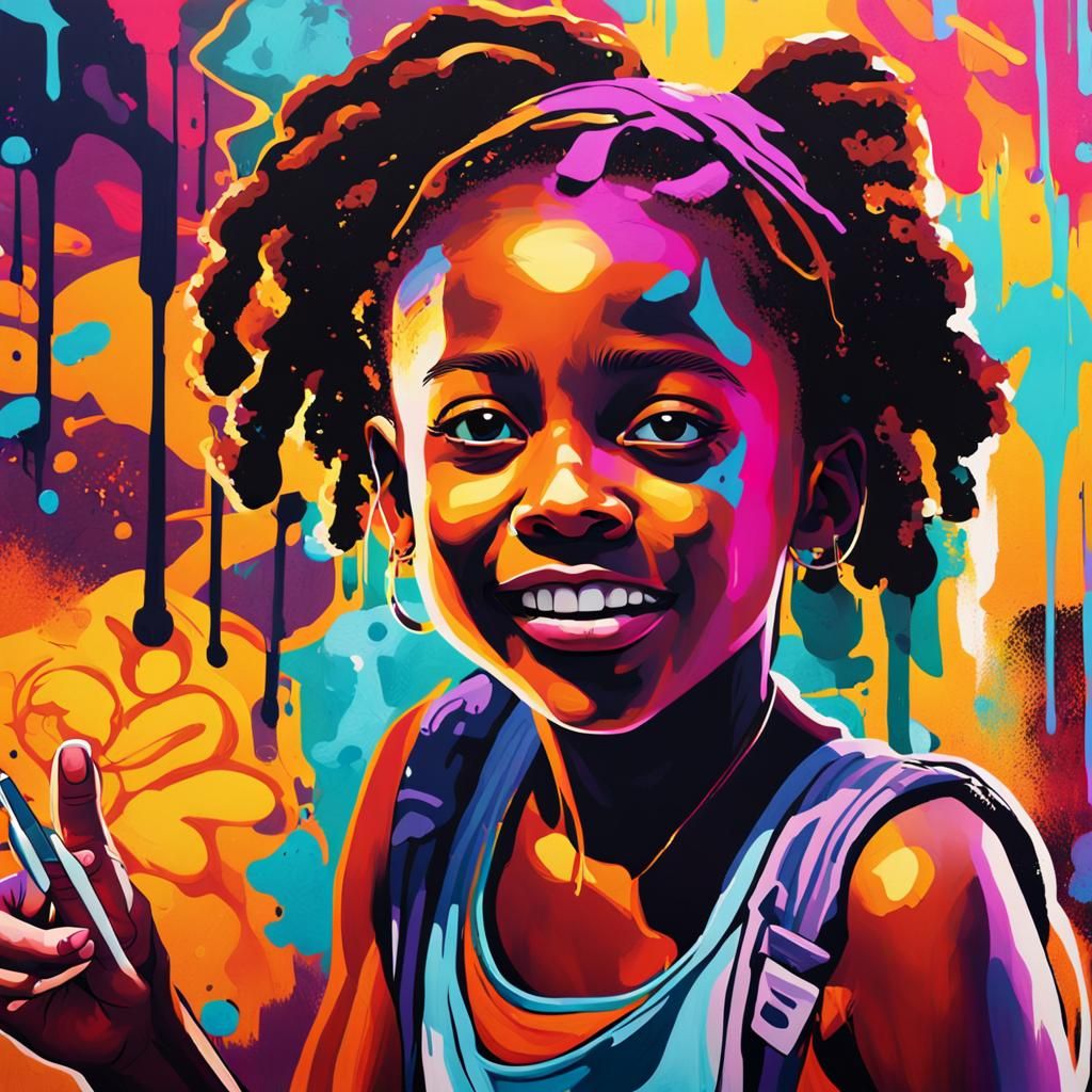 Financial Literacy Explained in Colorful Graffiti Art