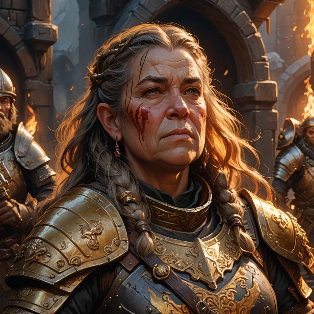 Dwarf General with Warhammer: Fantasy Concept Art