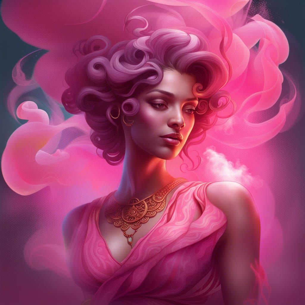 Mysterious Genie Emerges in a Digital Art Portrait