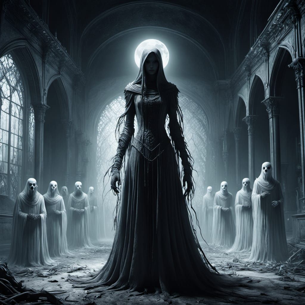 Ghosts Dance at a Surreal New Year's Ball