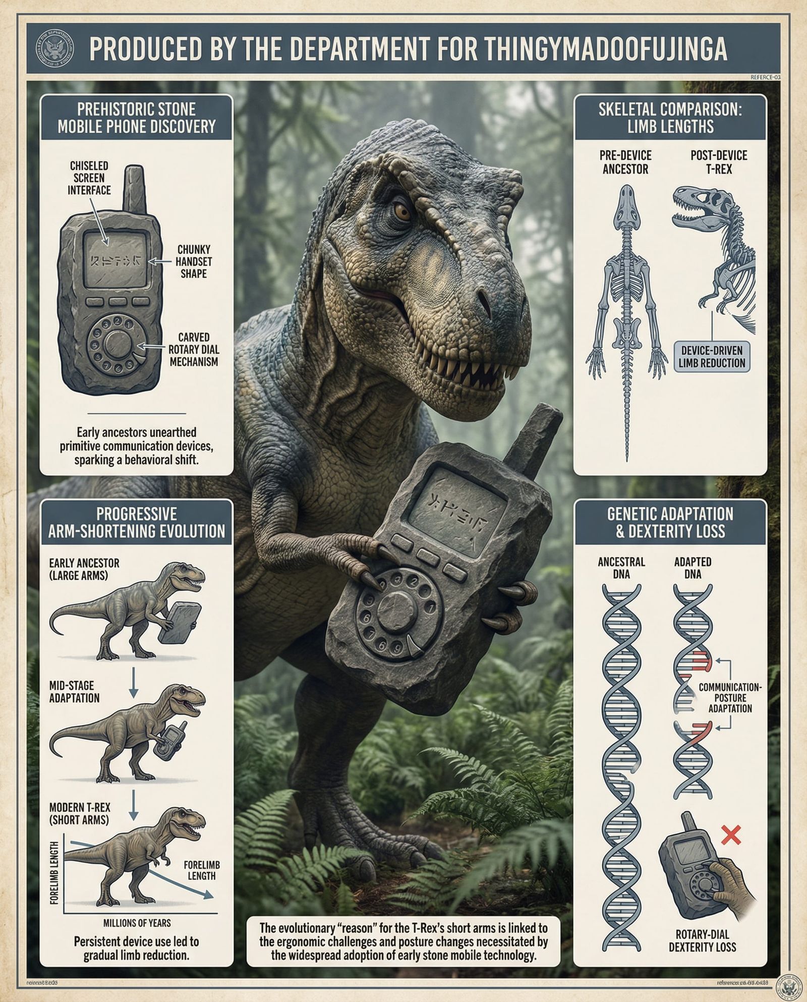 T-Rex Arms Evolution: The Stone Phone Spoof Theory