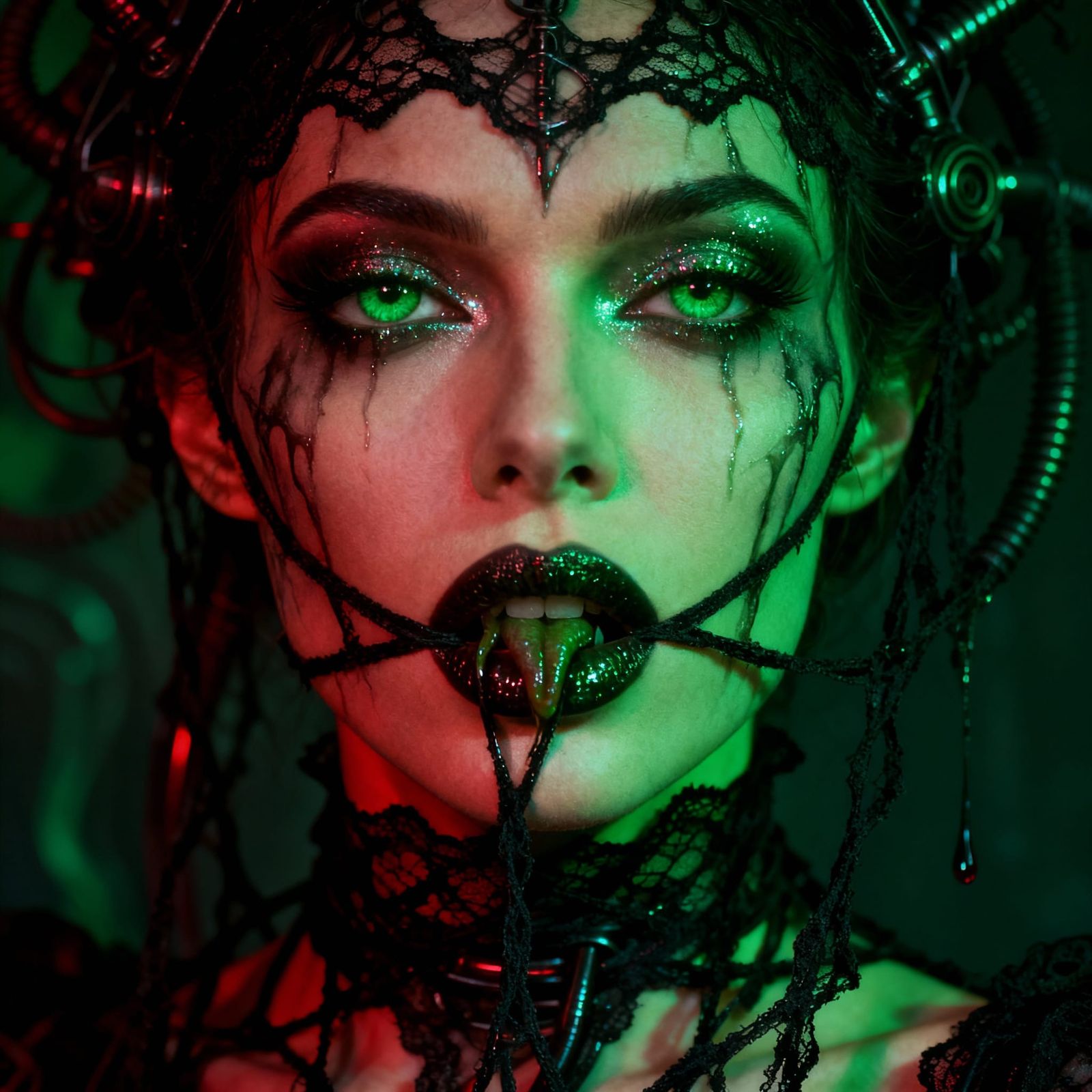 Cruel Femme Fatale Embodies Toxic Allure