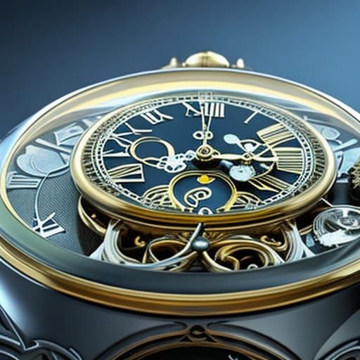 Mouse and Pocket Watch: Detailed Fantasy Concept Art