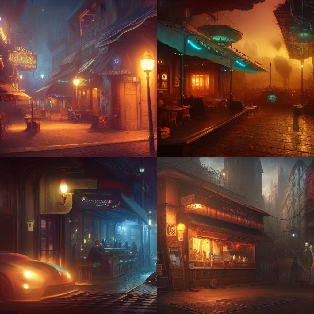 Fantastical Matte Painting in Deep Color