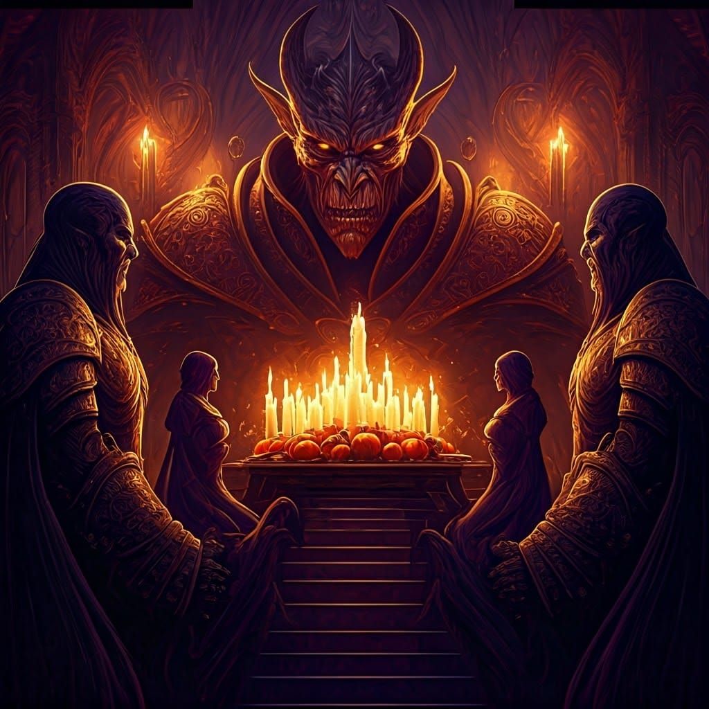 Thanksgiving D&D Epic in Dark Fantasy Style