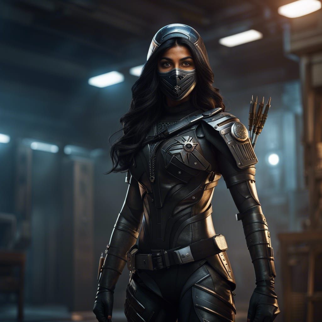 Indian Teenage Superhero in Tactical Armor, 8k