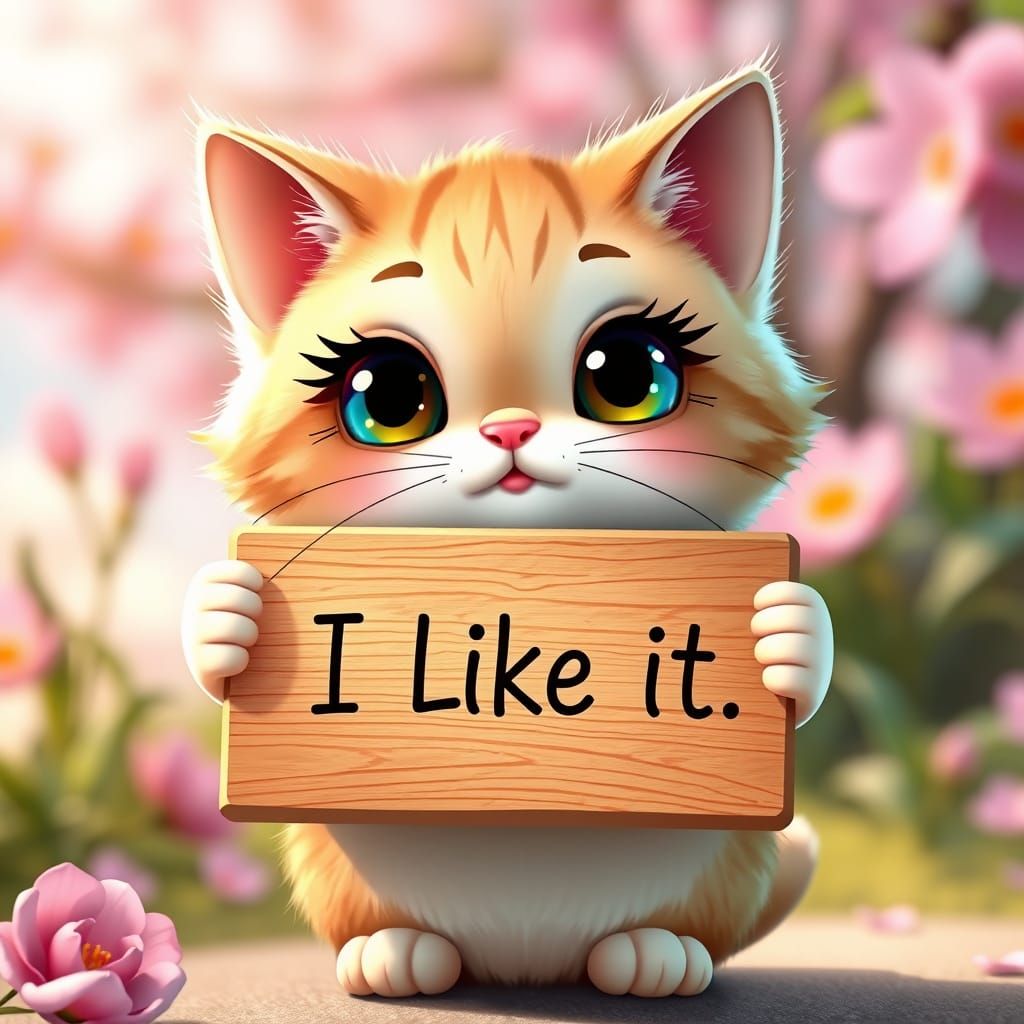 Chubby Cat in Whimsical Disney Pixar Style Cartoon