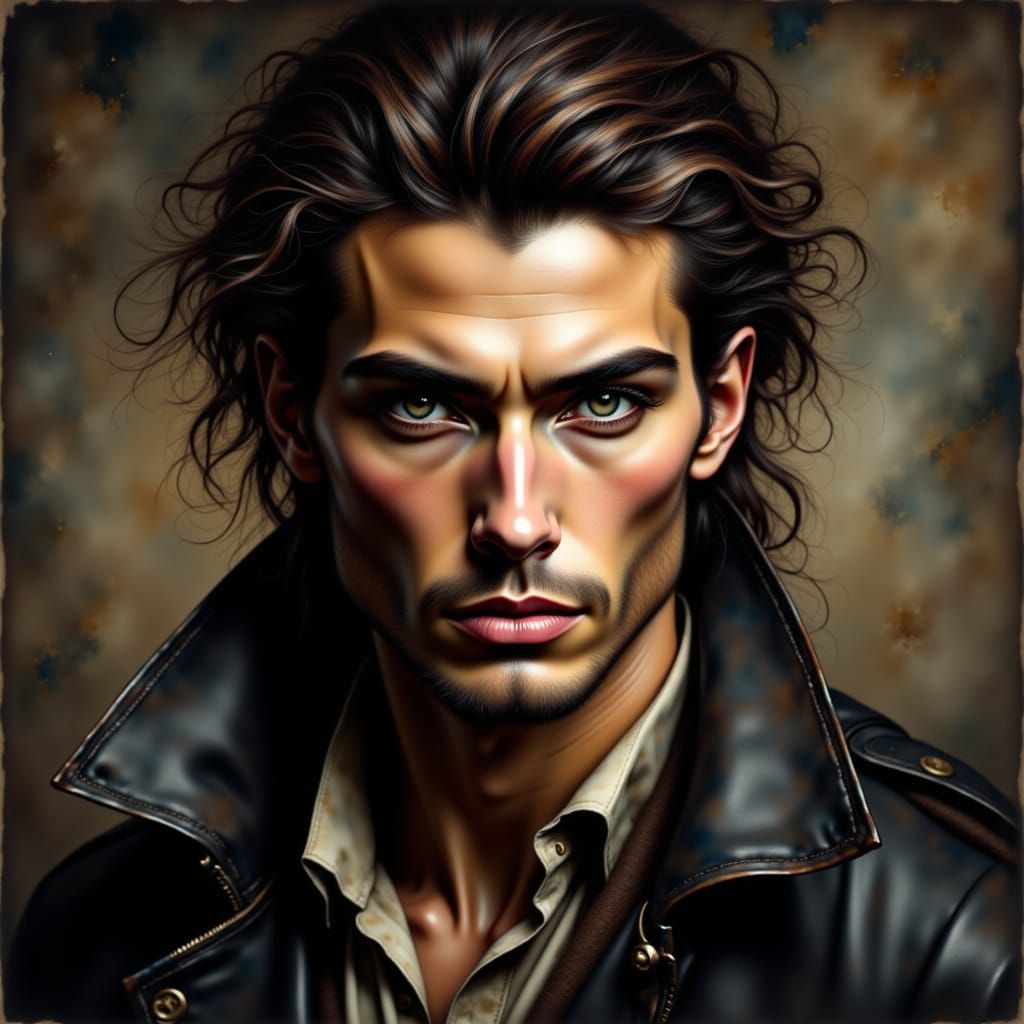 Elegant Portrait in Hyperrealistic Style