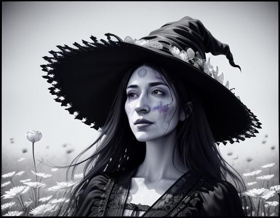 Fractal Flower Witch in Summer Heatwave