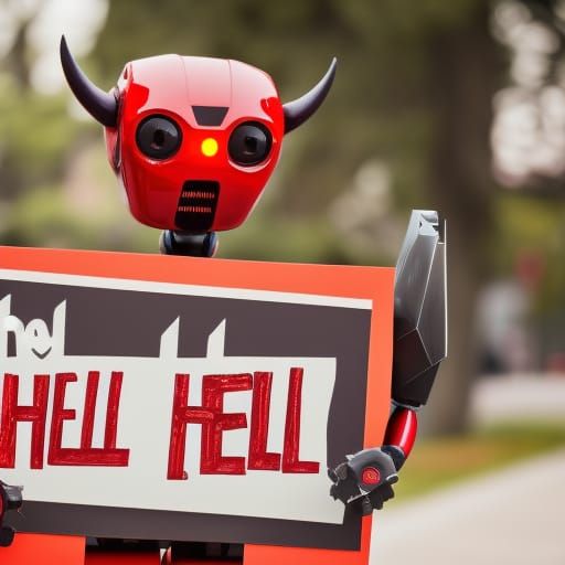 Robot Devil Hitchhiking to Hell: Professional Photography
