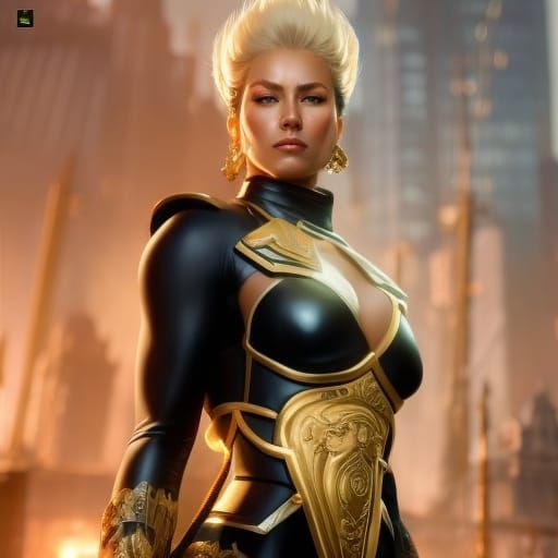 Detailed Full Body Samurai Portrait in Digital Art