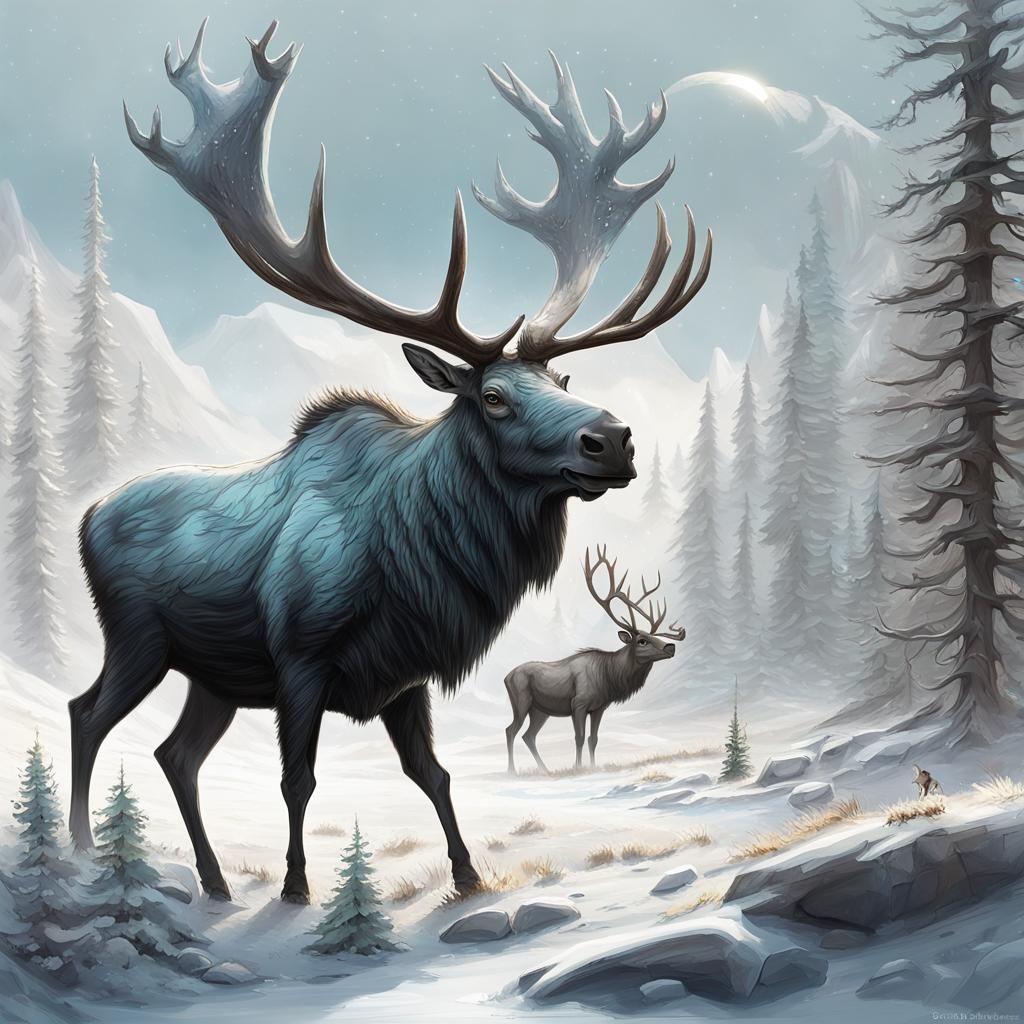 Exoplanet with Alien Wildlife Concept Art