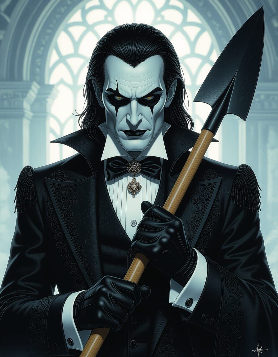 Gothic Horror Jack of Spades Portrait