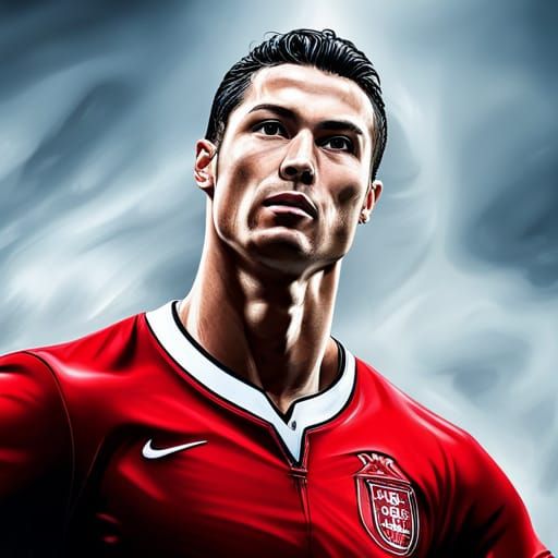 Hyperrealistic Portrait of Cristiano Ronaldo in HDR